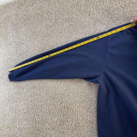 Y2K Nike Sweatshirt Mens XL Blue Fleece Pullover Crewneck Solid Blank Casual Top - Picture 8 of 9